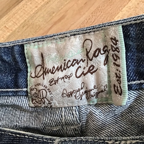 American Rag Cie Y2K 90’s boho distressed bootcut jeans size 13 - Picture 6 of 8